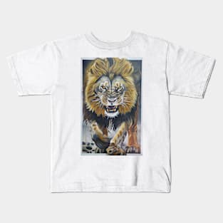 Angry lion Kids T-Shirt